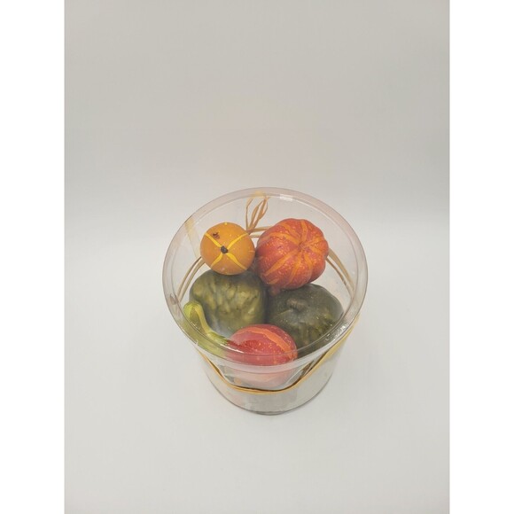 Autumn Theme Table Runner 72" & Faux Gourds Pinecones Thanksgiving Decor - Picture 12 of 13